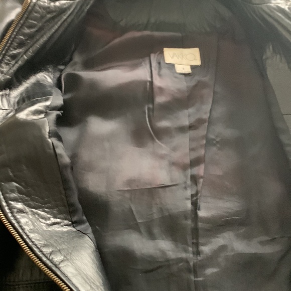 Large black leather coat - Picture 7 of 7